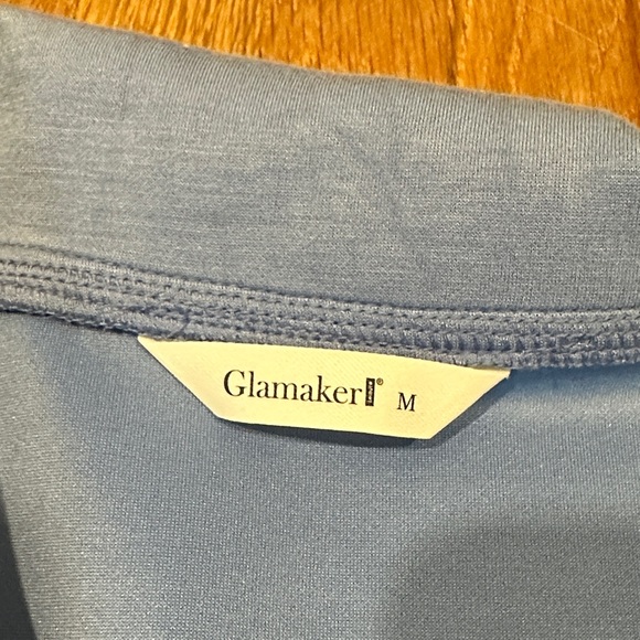 Glamaker | Women’s Periwinkle/Blue Sleeveless Zip-Up Top and Shorts Set - Picture 2 of 14
